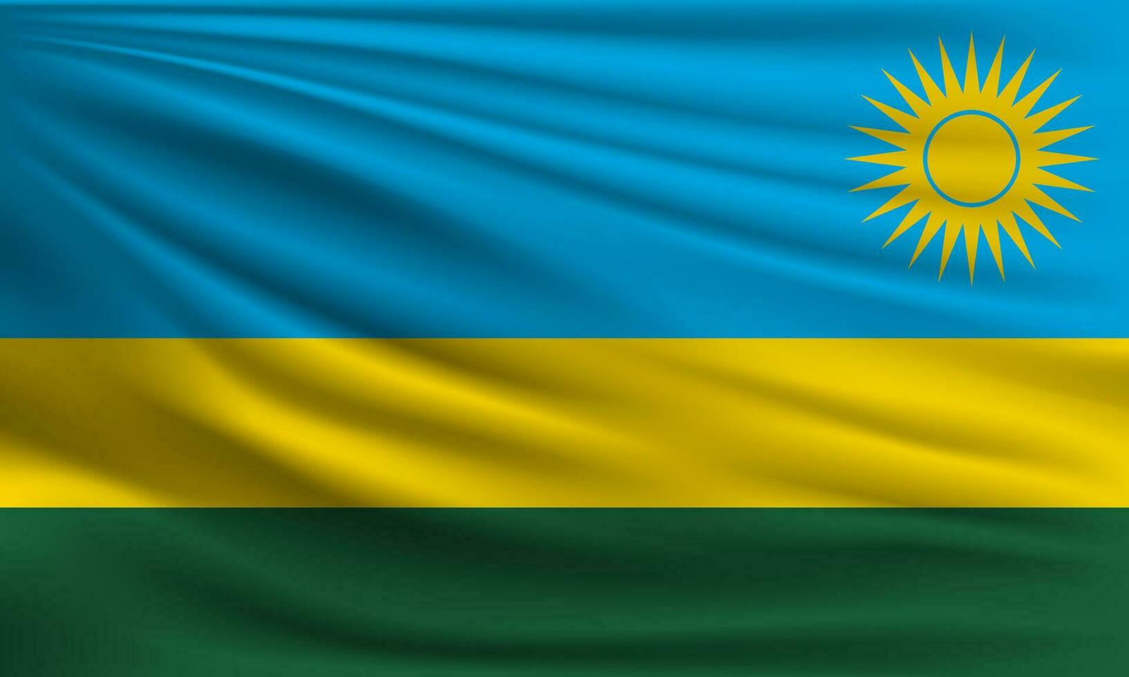 Vector flag of Rwanda
