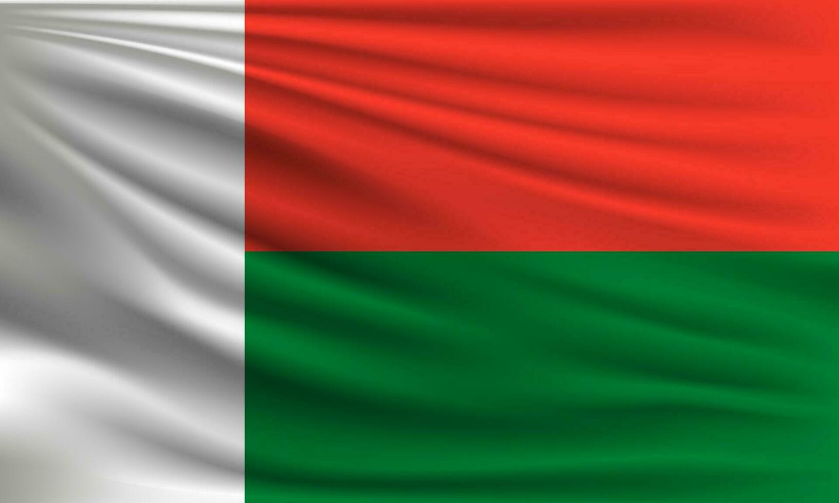 Vector flag of Madagascar