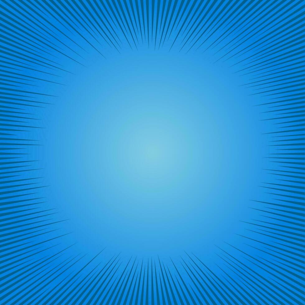 Comic pop art background speed lines halftone dots. vector