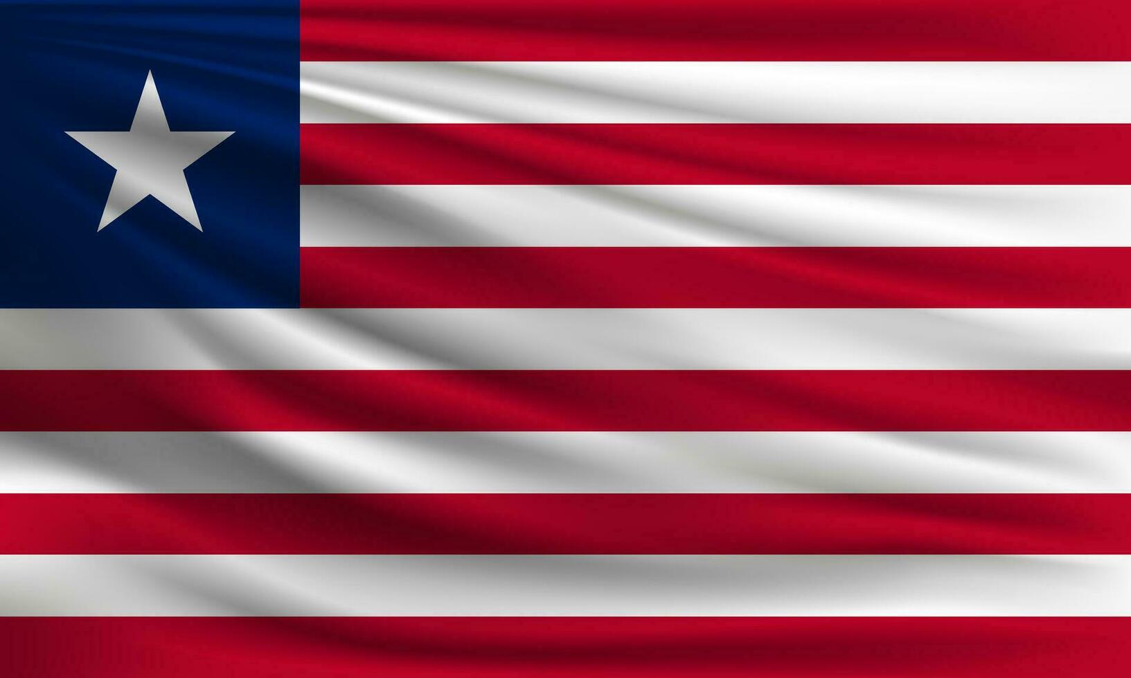 Vector flag of Liberia