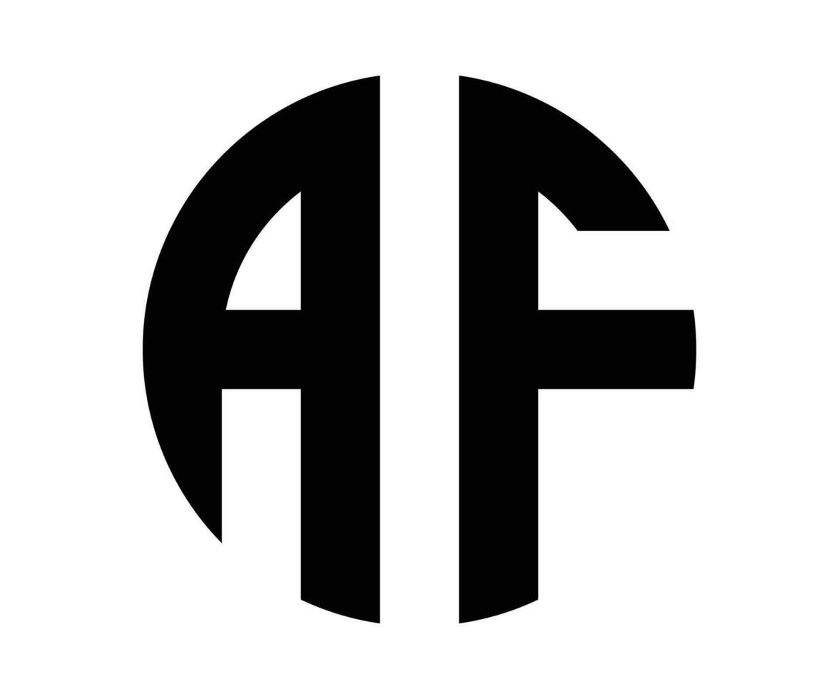 af letra logo diseño vector modelo