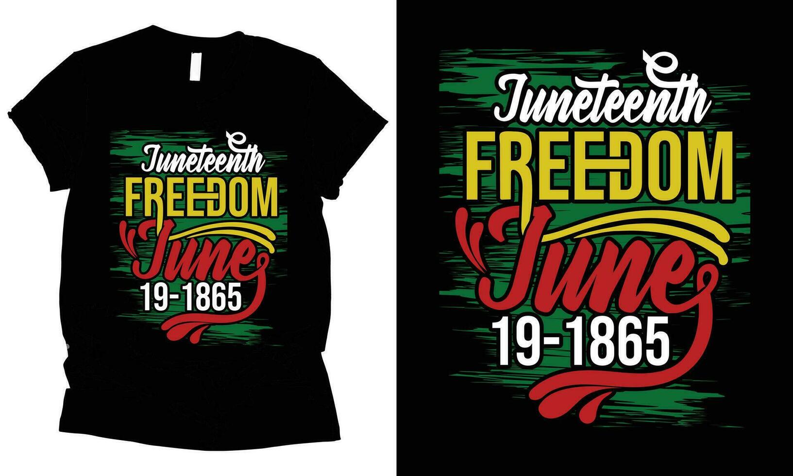Juneteenth freedom June t-shirt design. vector