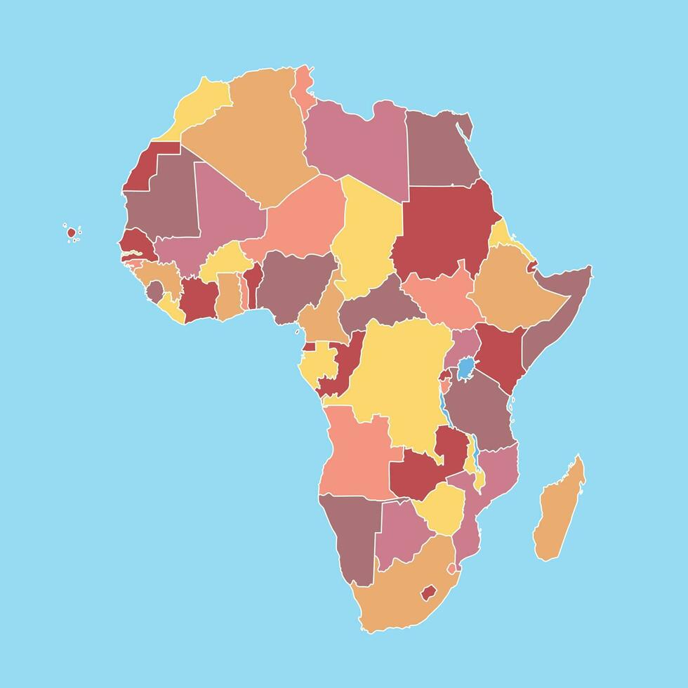 vector mapa de África