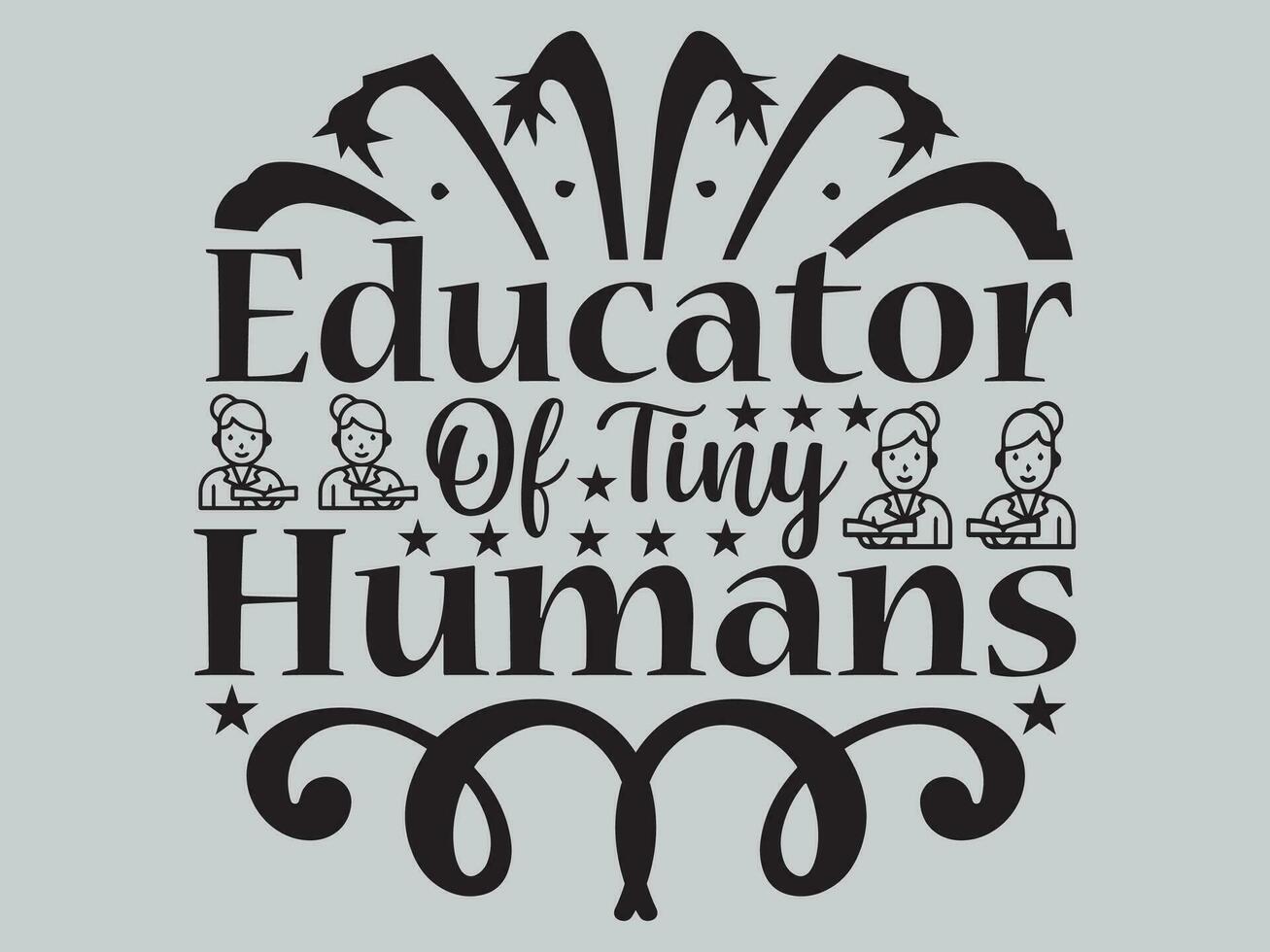 Teacher T shirt Design File vector