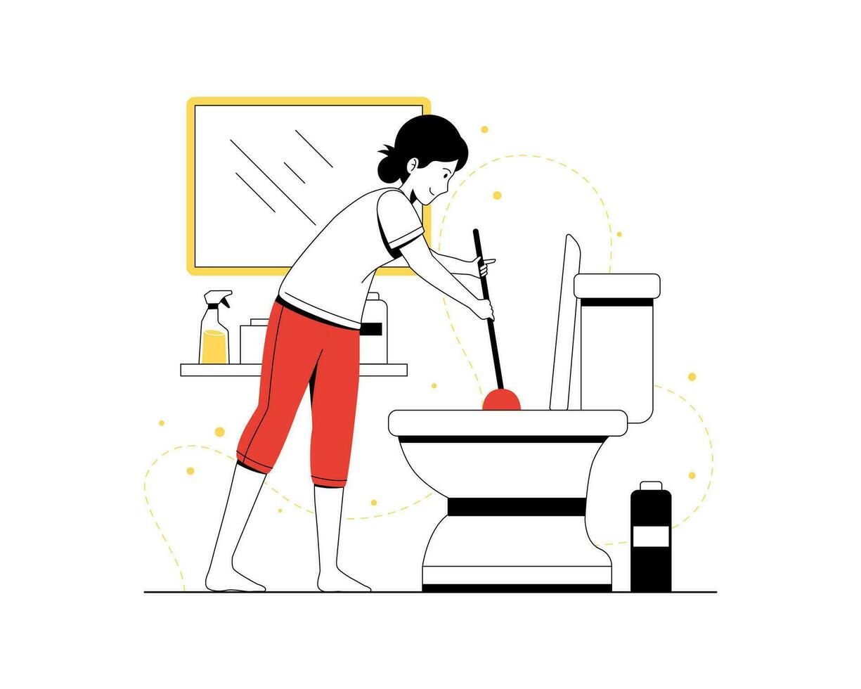 Household Work Illustrations 10 vector