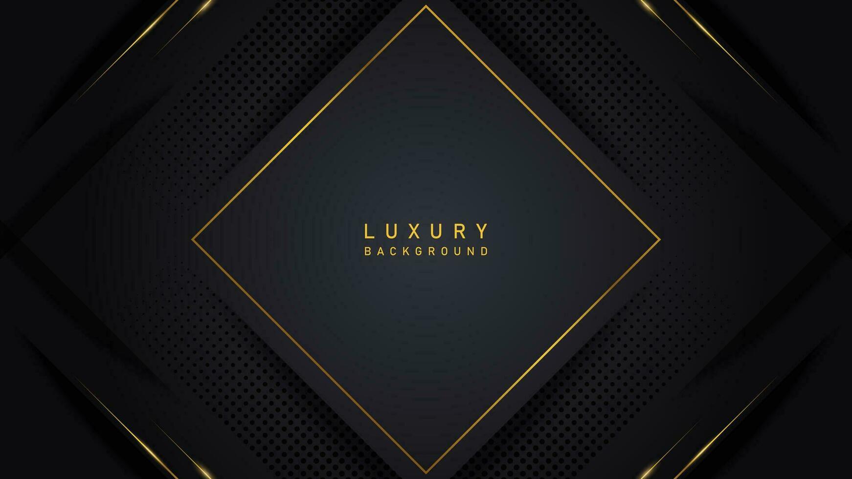abstract luxury modern black background with gold frame. luxury elegant theme design vector illustration EPS10