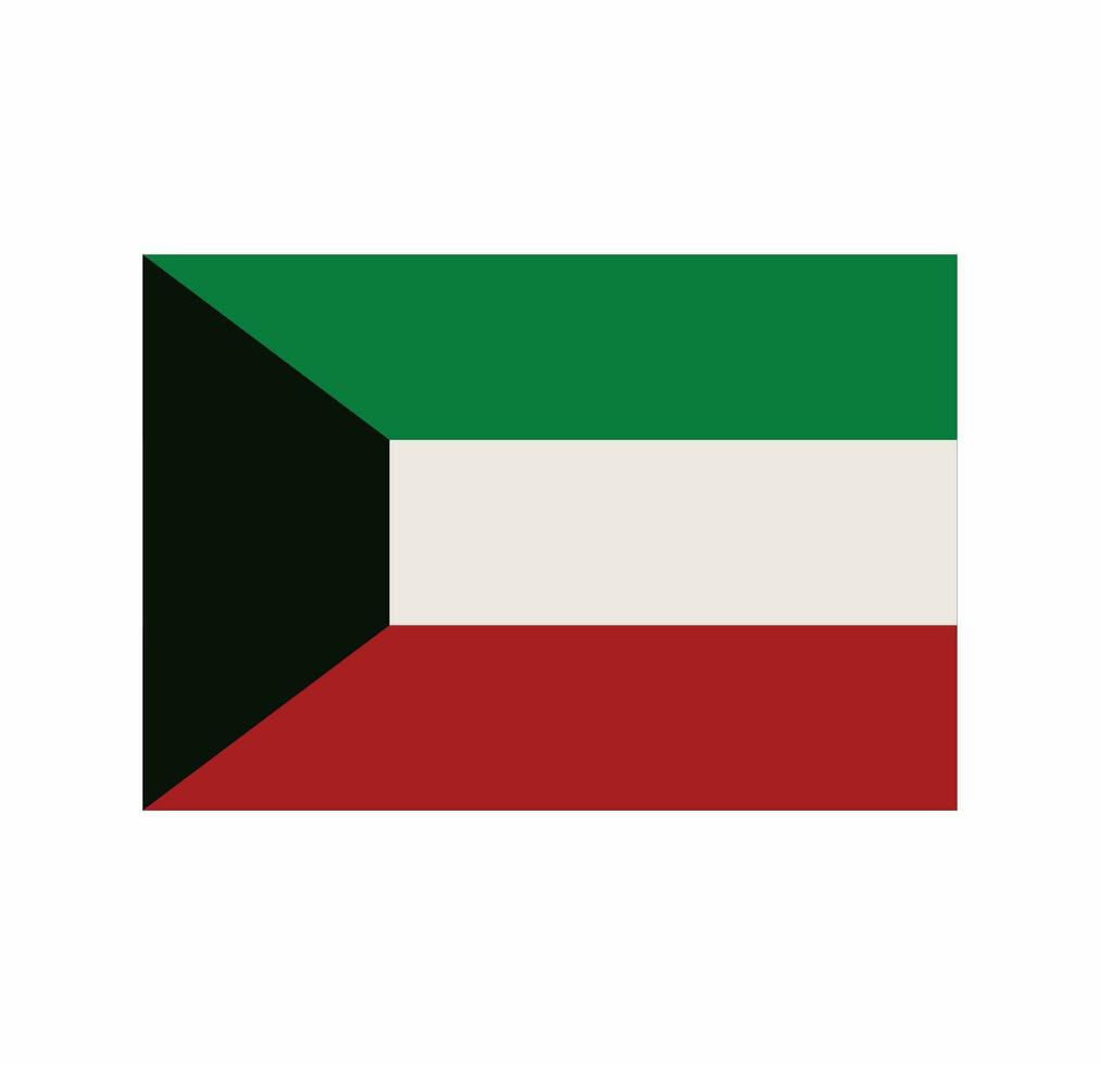 Kuwait nacional bandera gratis vector