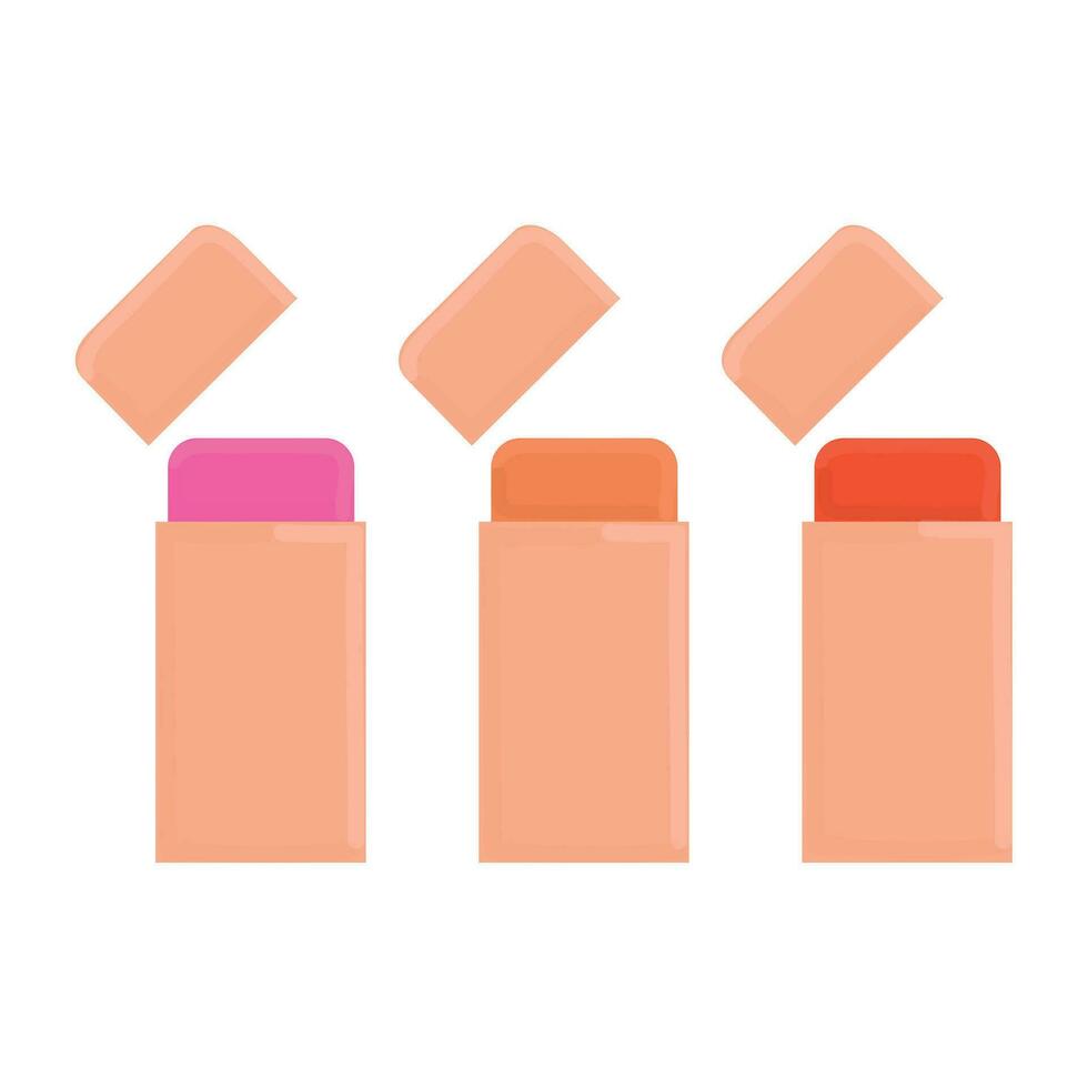 Lip And Cheek Blush Sticks vector