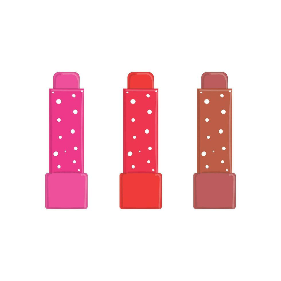 Lip Balm Set Vector Illustration Free Vector