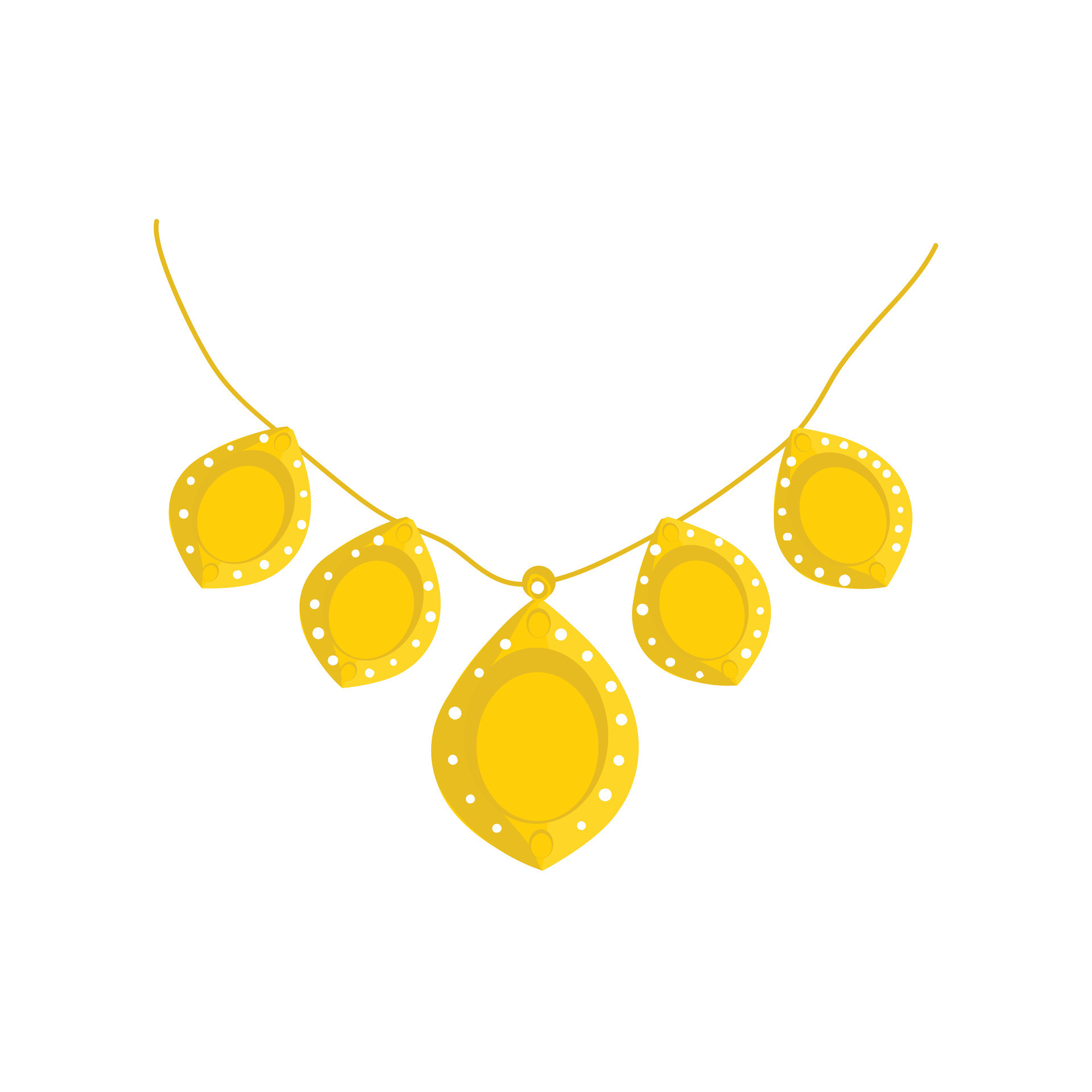 Gold Necklace Free Vector 25686850 Vector Art at Vecteezy
