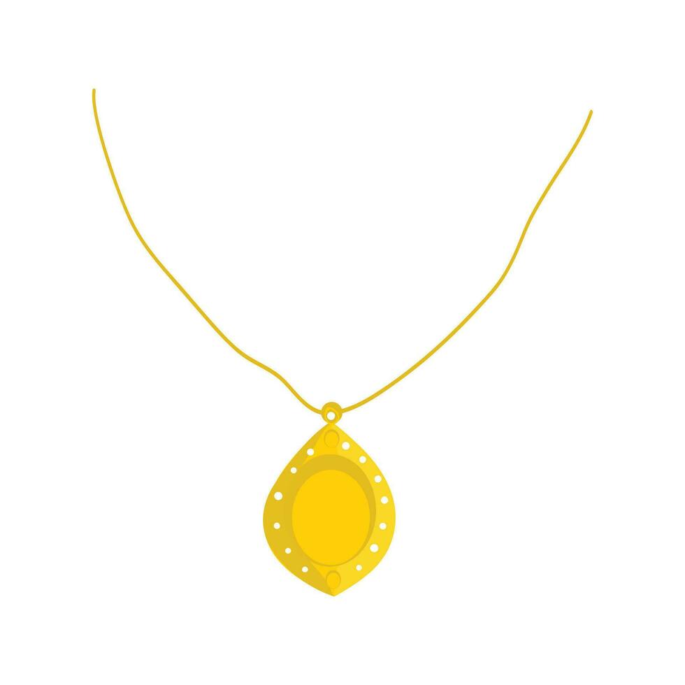 Gold Necklace Free Vector