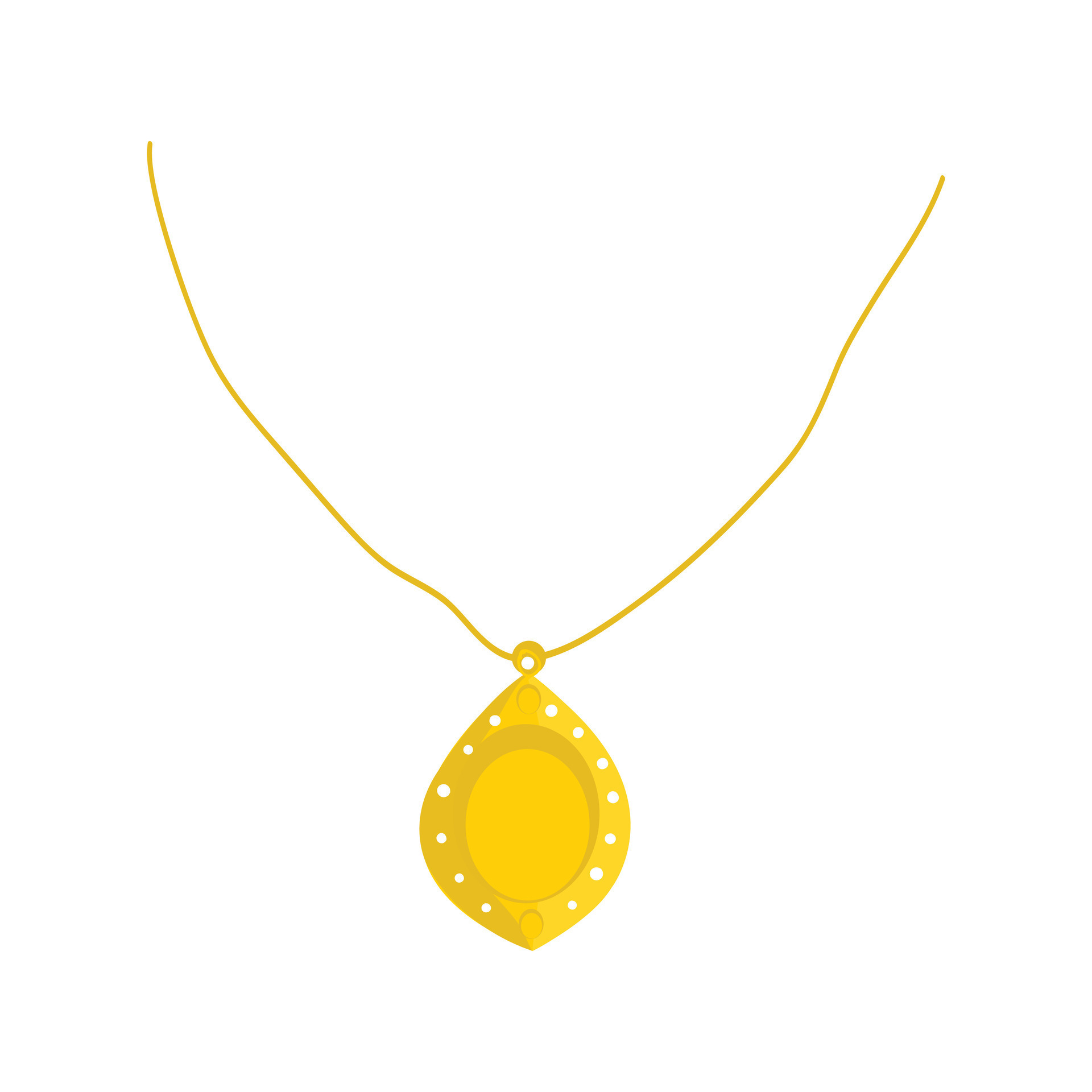 Gold Necklace Free Vector 25686852 Vector Art at Vecteezy