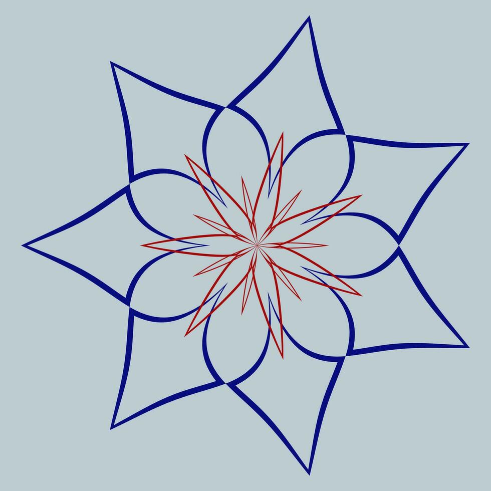 sin costura floral modelo con vistoso salvaje flores en espejo reflejando azul cielo vector