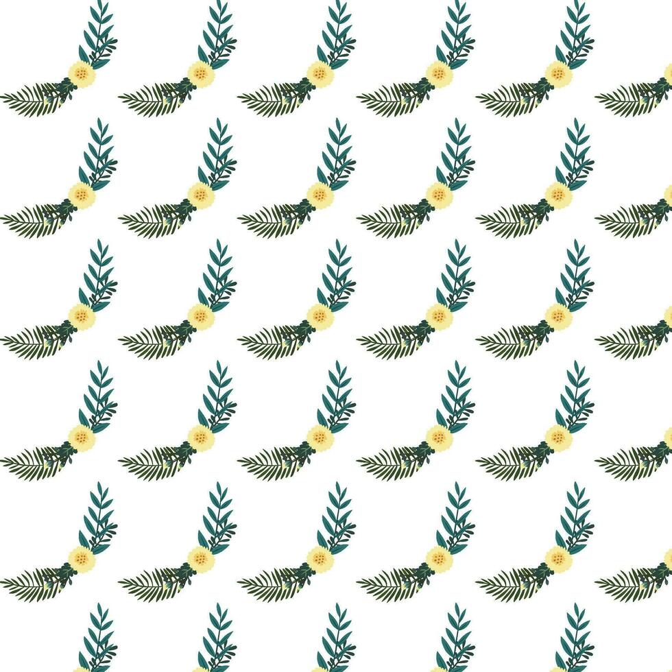 Vector illustration of a seamless floral pattern with cute birds in spring for Wedding, anniversary, birthday and party. Design for banner, poster, card, invitation and scrapbook