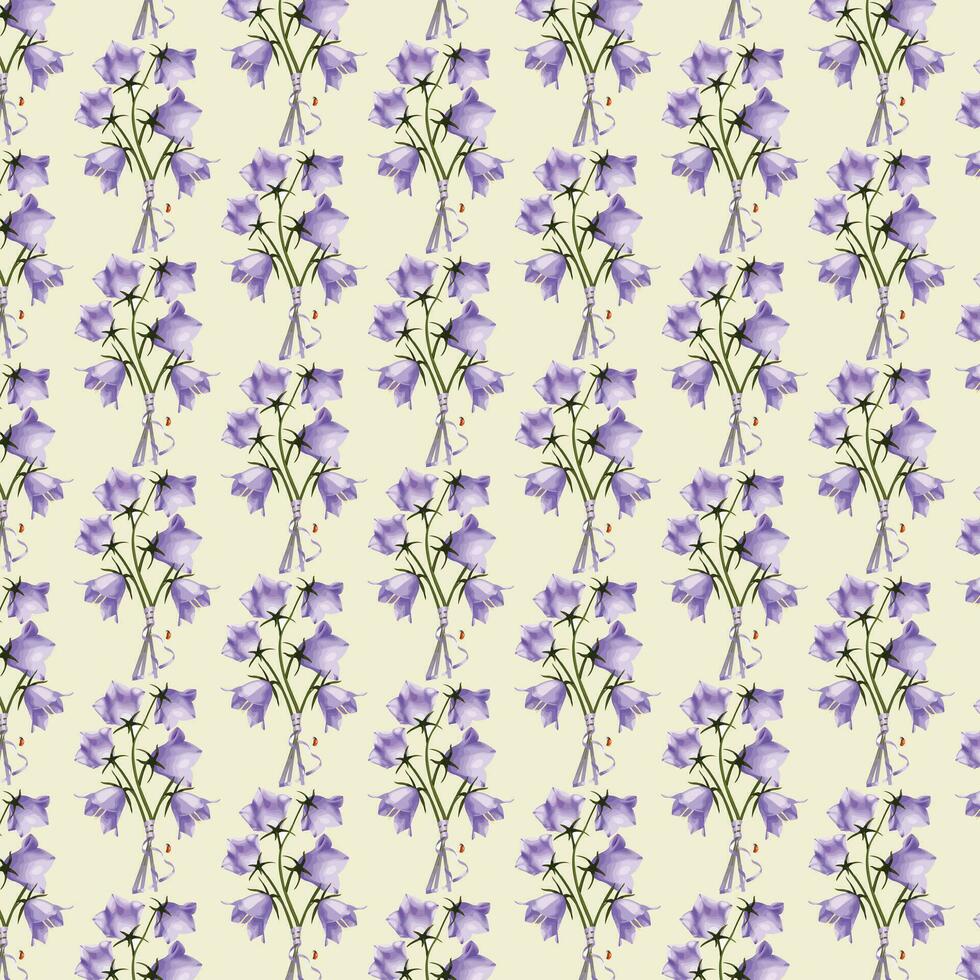 Vector white and blue seamless roses pattern in retro style with trailing vines and large flowers suitable for fabric or interior design
