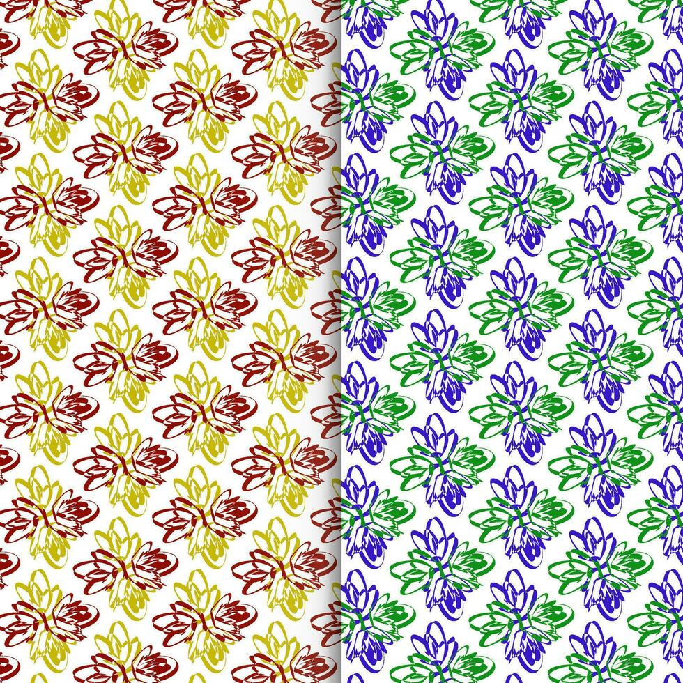 Free vector flower seamless pattern background. elegant texture for backgrounds.