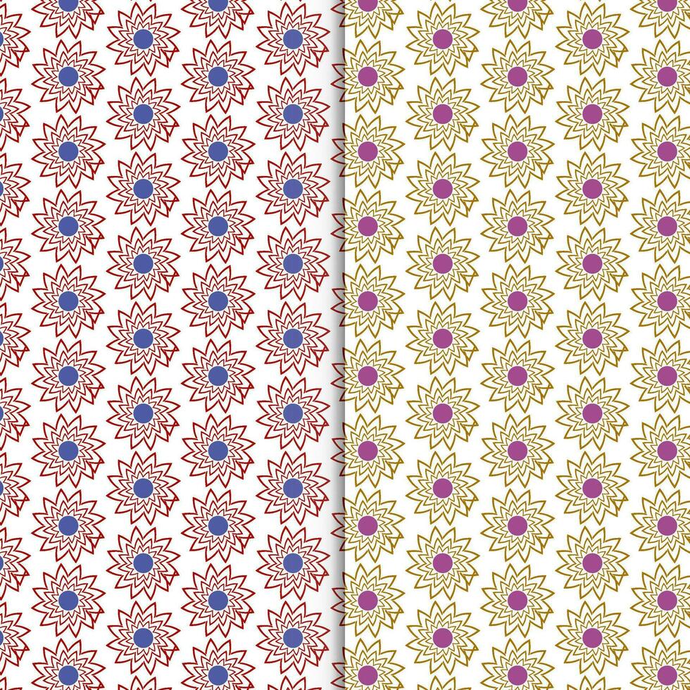seamless floral pattern with colorful wild flowers on mirror reflecting blue sky vector