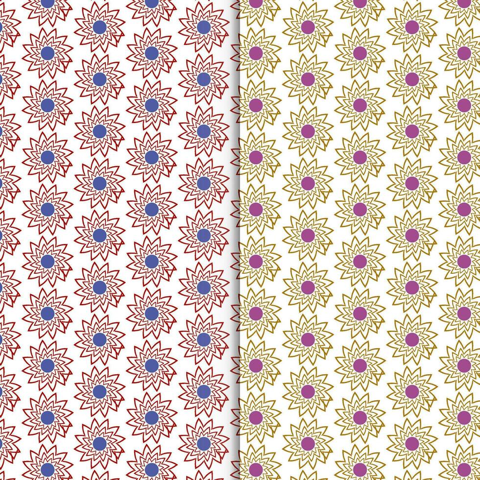 sin costura floral modelo con vistoso salvaje flores en espejo reflejando azul cielo vector