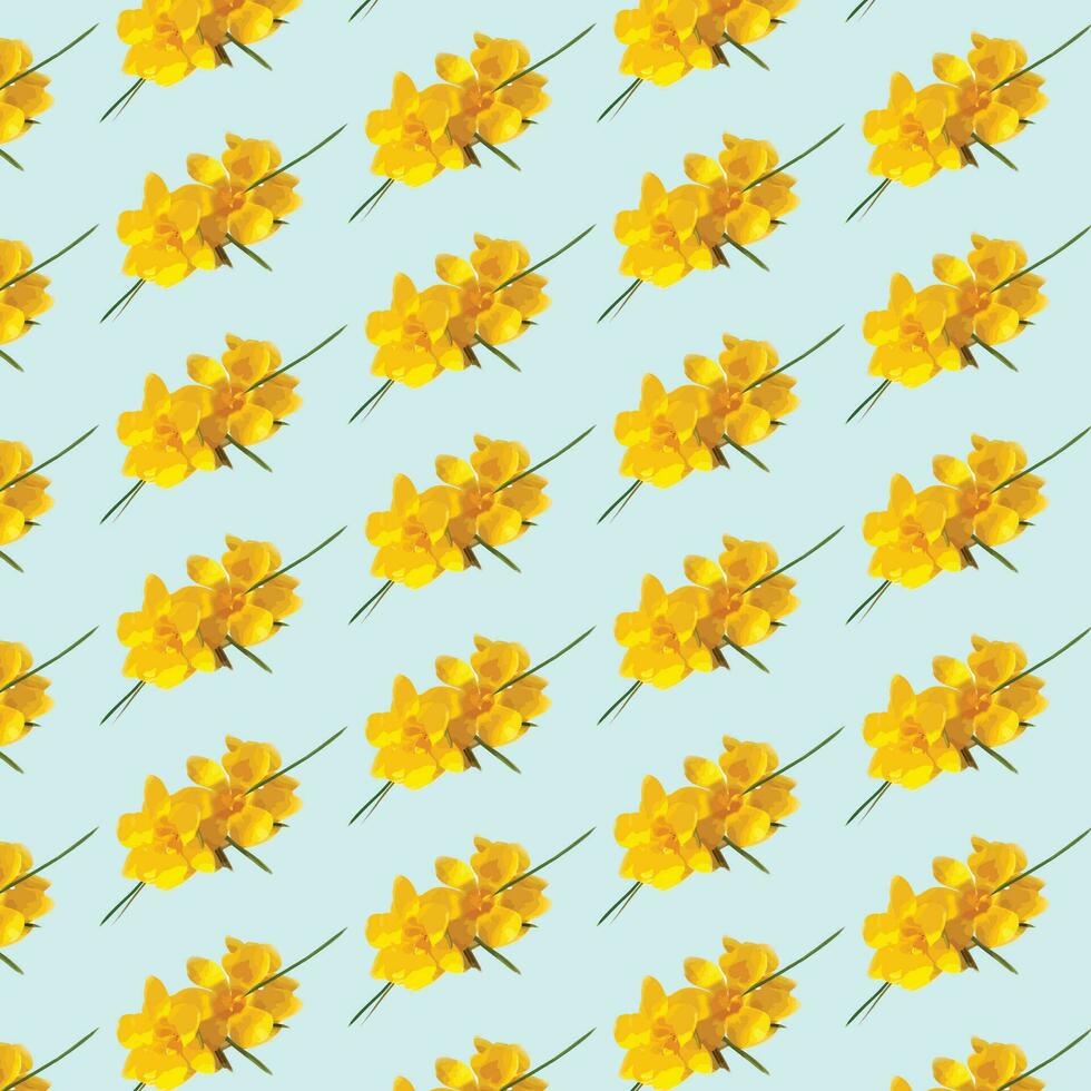 Vector white and blue seamless roses pattern in retro style with trailing vines and large flowers suitable for fabric or interior design