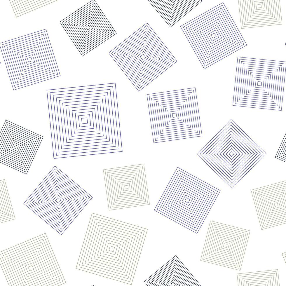 Vector modern seamless geometry rhombus seamless pattern. Random placed squares. Geometric squares from thin line. Backdrop, linear concept isolated outline.