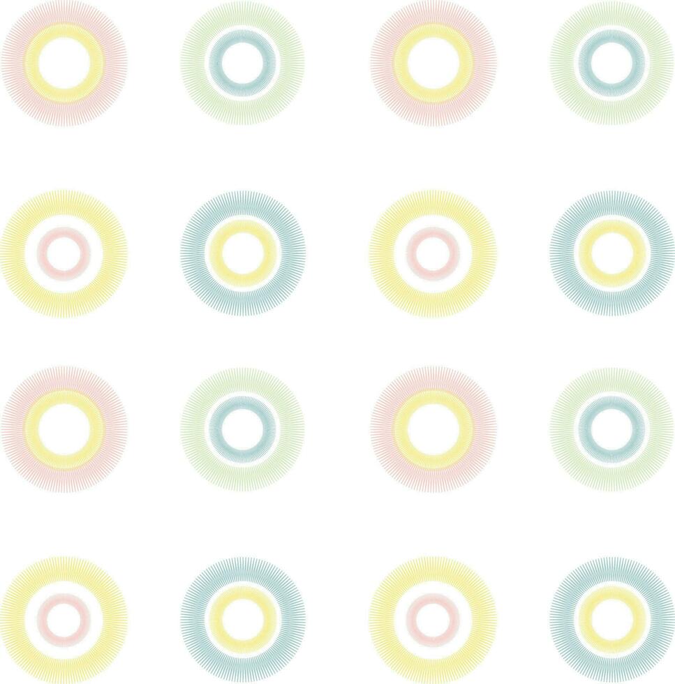 Seamless pattern with sketch circles. Vector colorful pattern of circles in pastel colors. background with textures of circles. Overview of print doodles in pastel colors on a white background.