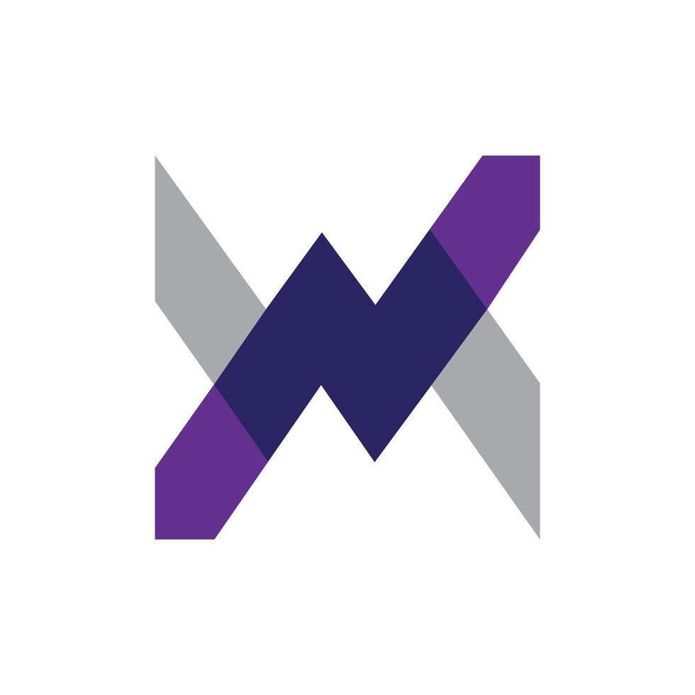 Abstract initial wm logo vector 25688630 Vector Art at Vecteezy
