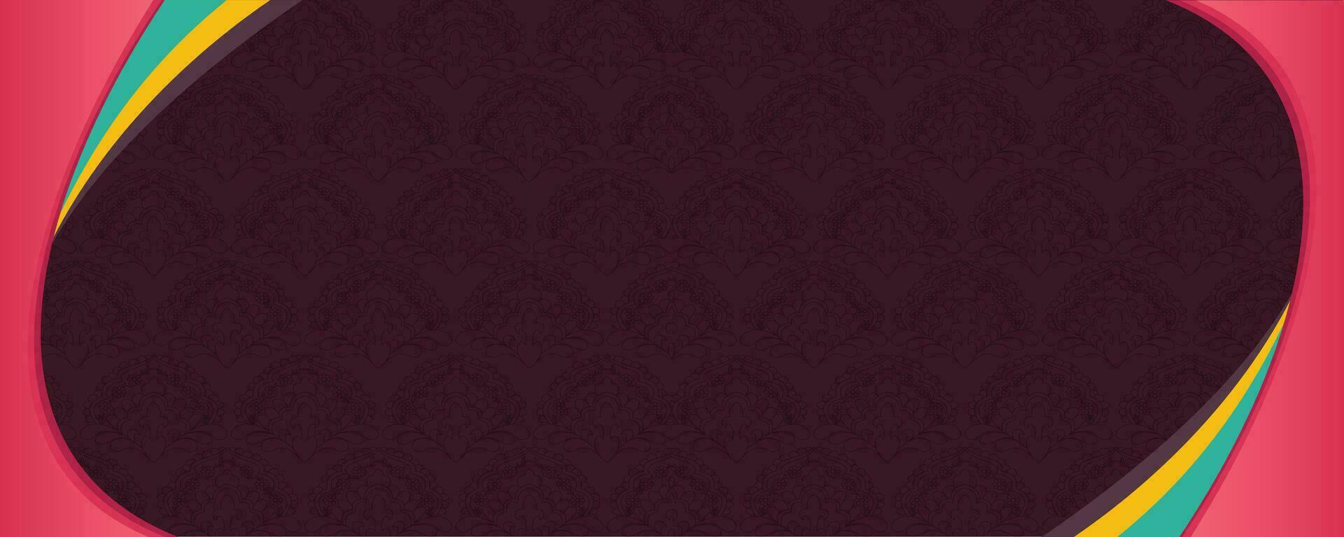 Background with floral pattern Banner design vector