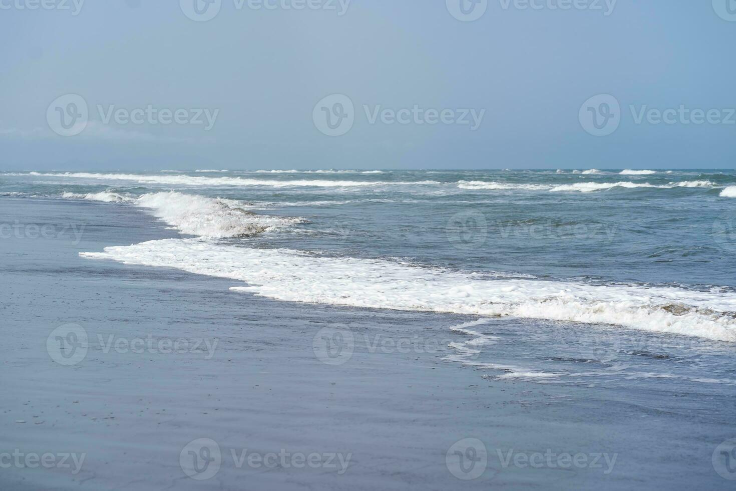 Seascape in blue tones. Beautiful sea background. photo