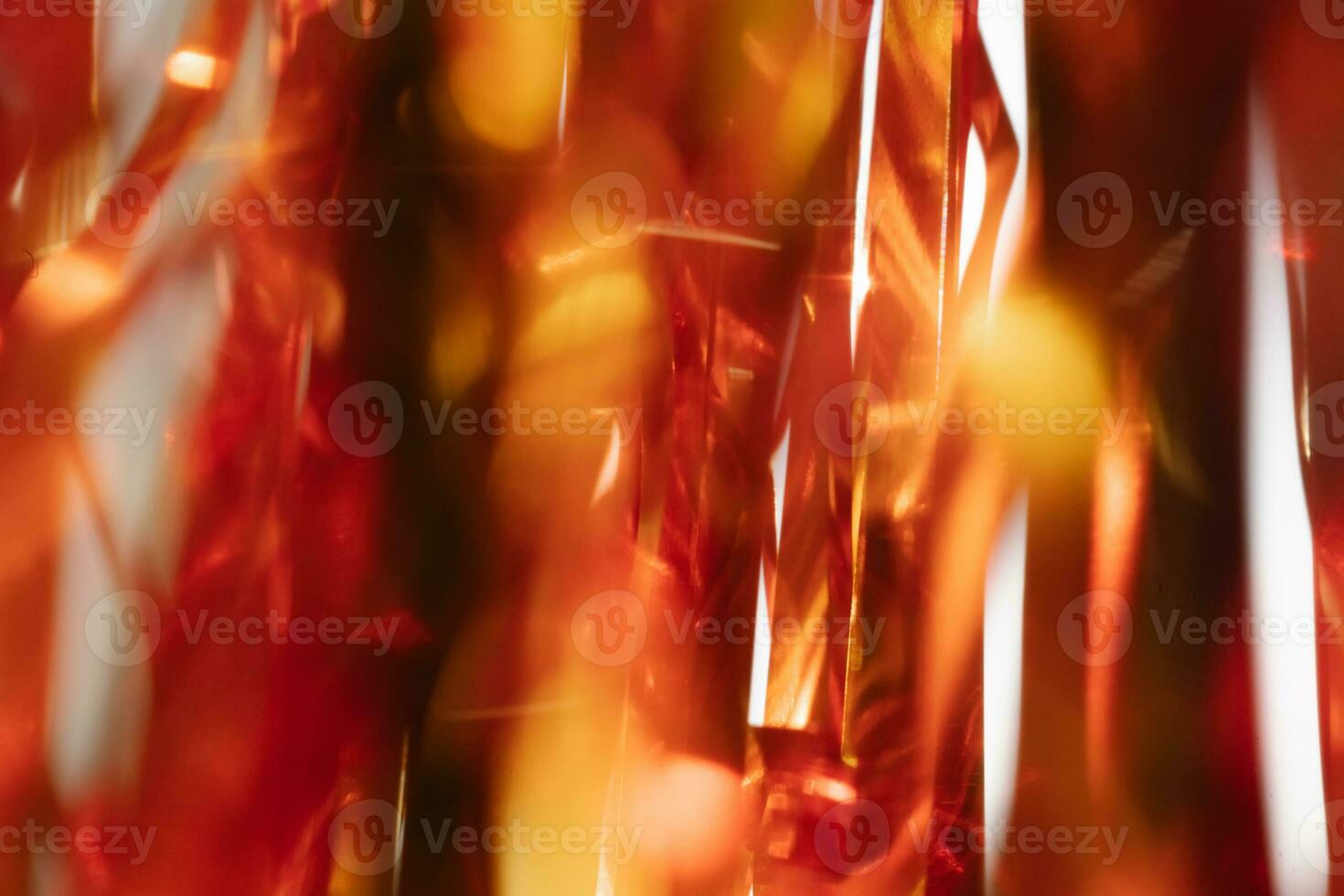 Abstract atmospheric background of tinsel with bokeh. photo