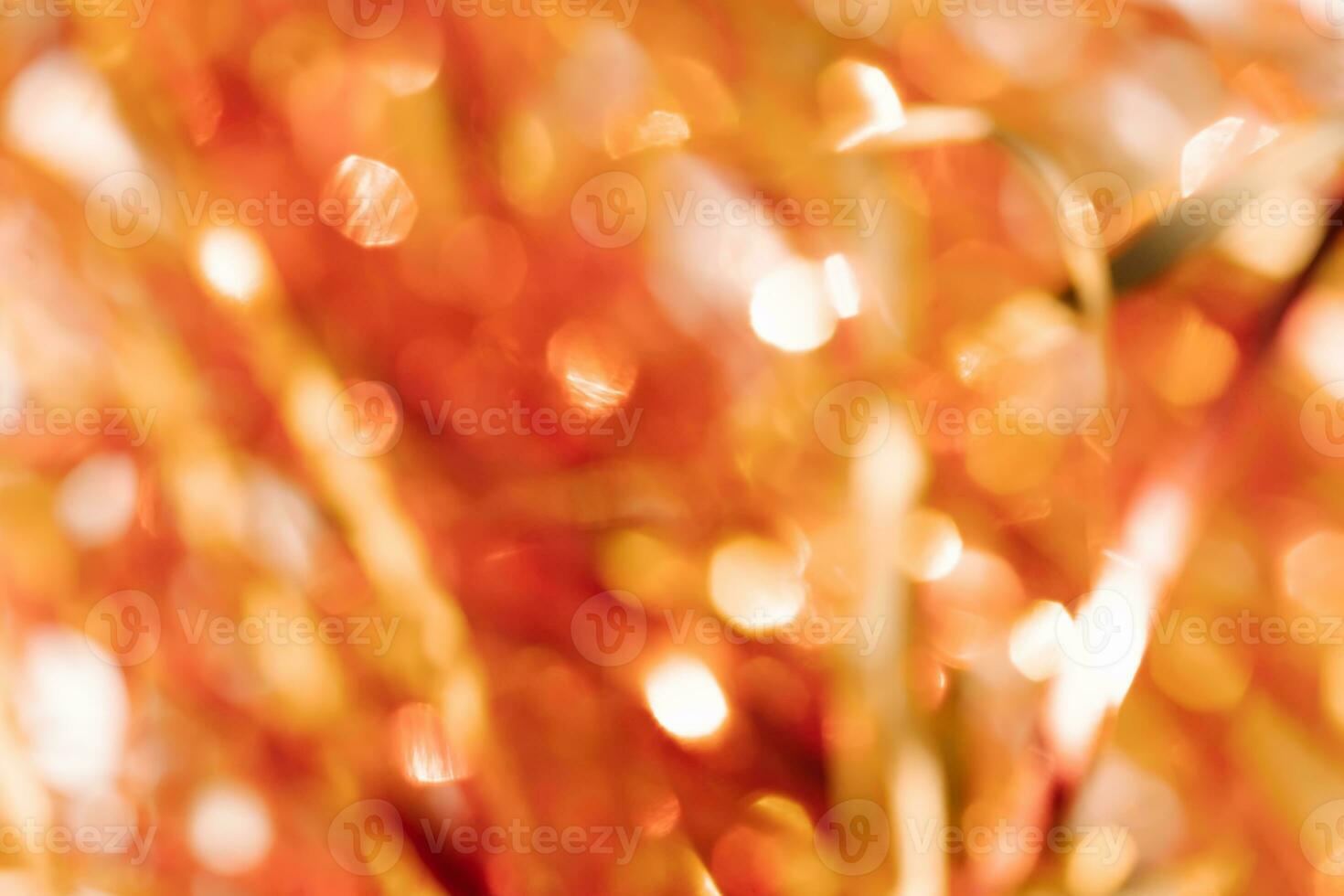 Abstract atmospheric background of tinsel with bokeh. photo