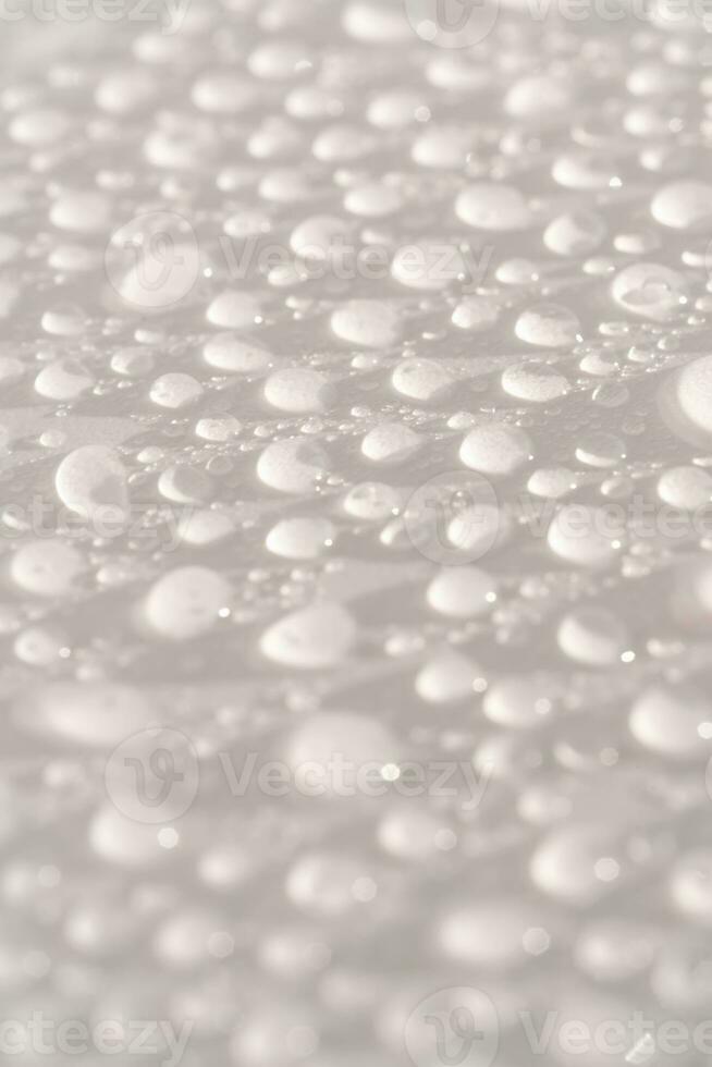 Lots of drops on a white background. photo
