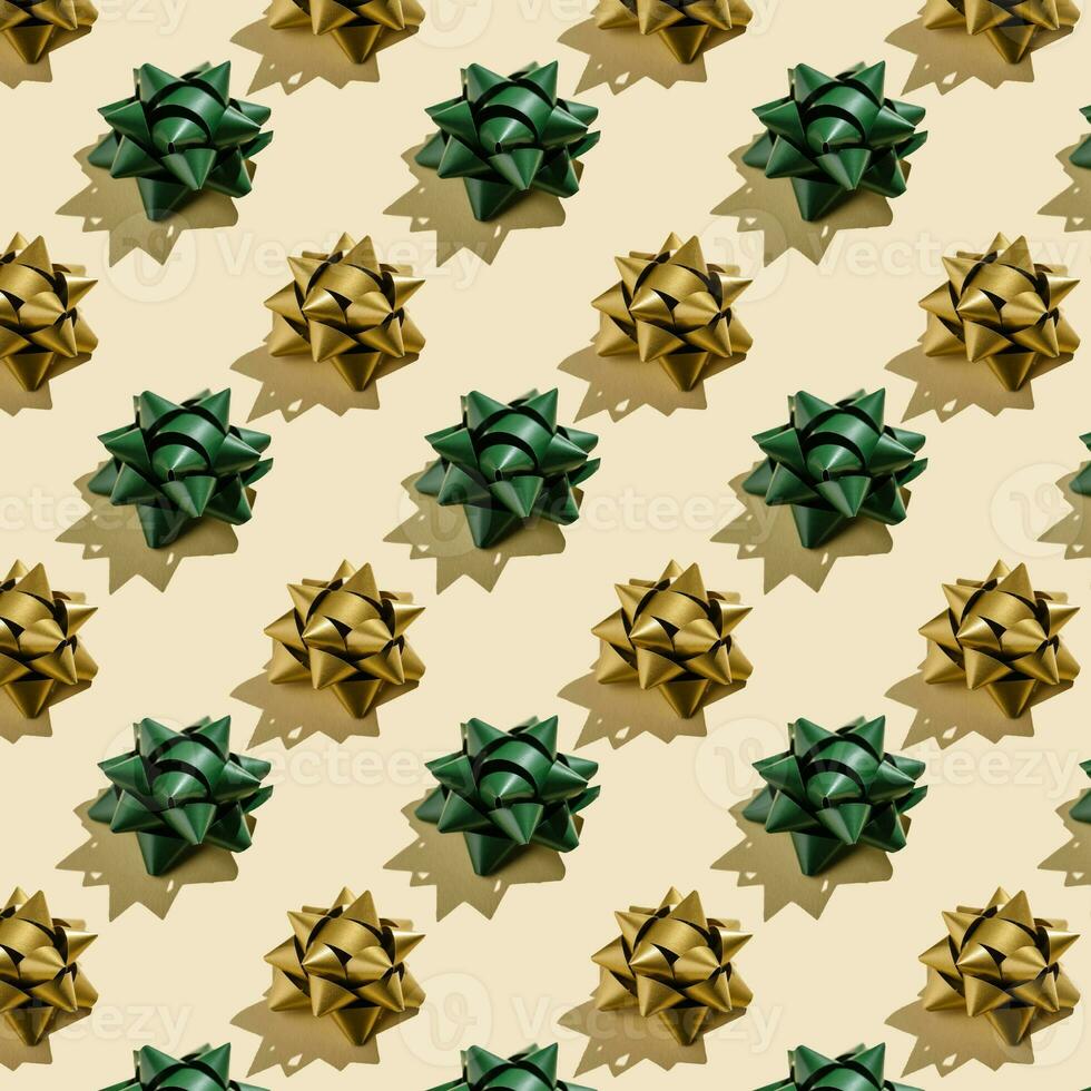A pattern of many beauty gift bows. photo