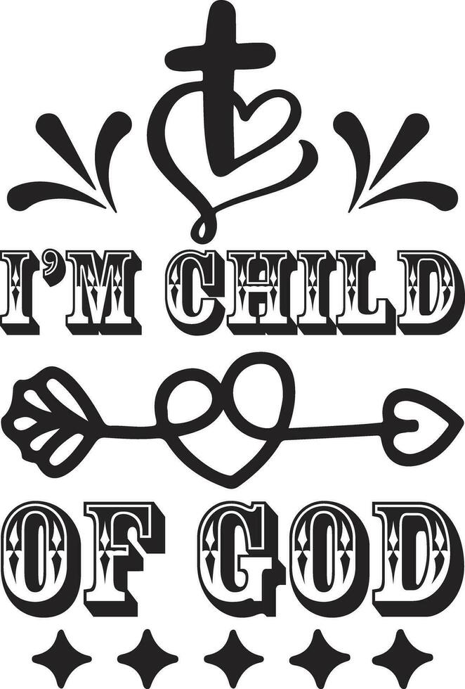 Christian Quotes Design vector