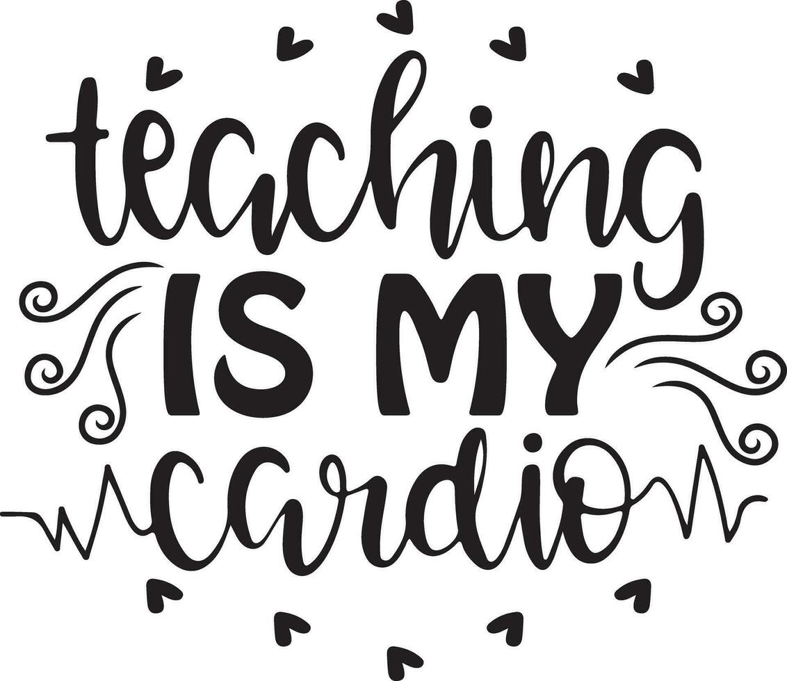 Teacher Quotes Vector Design