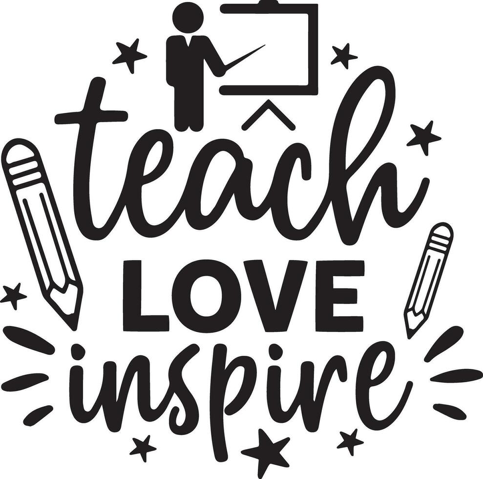 Teacher Quotes Vector Design