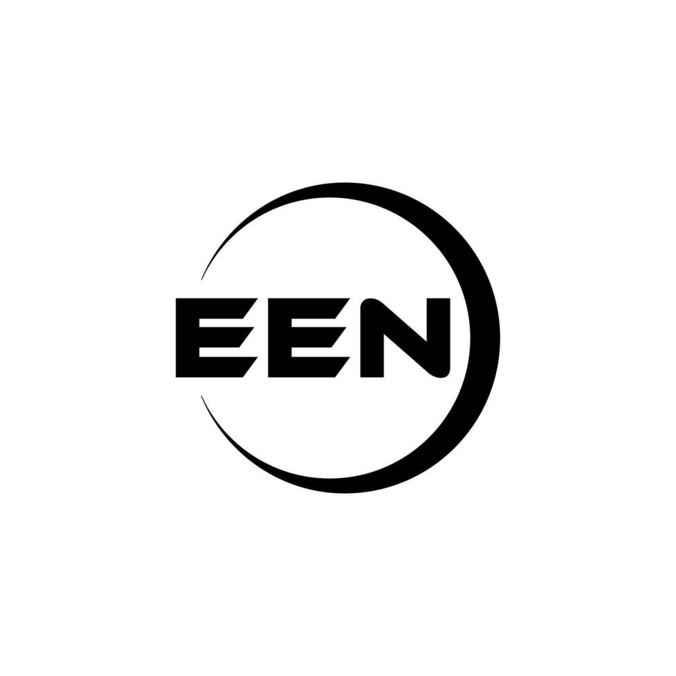 EEN letter logo design in illustration. Vector logo, calligraphy designs for logo, Poster, Invitation, etc.