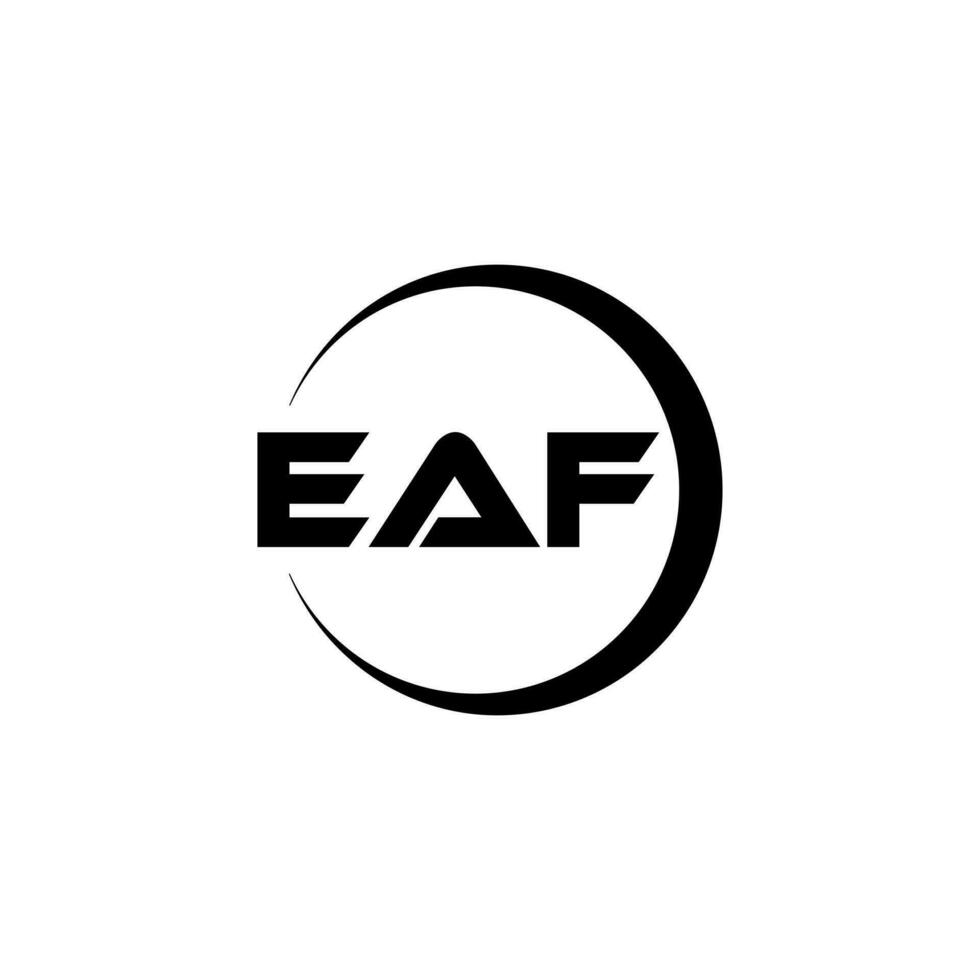 diseño de logotipo de letra eaf en la ilustración. logotipo vectorial, diseños de caligrafía para logotipo, afiche, invitación, etc. vector