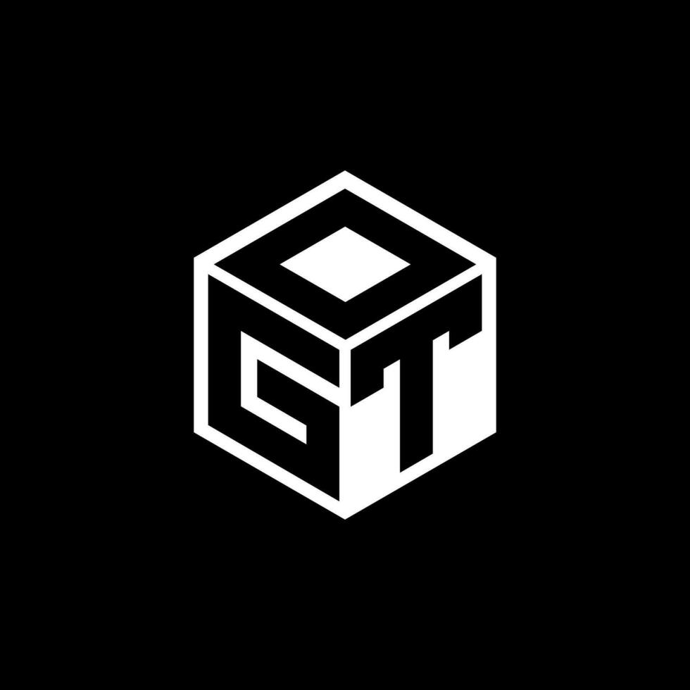 GTO letter logo design in illustration. Vector logo, calligraphy designs for logo, Poster, Invitation, etc.