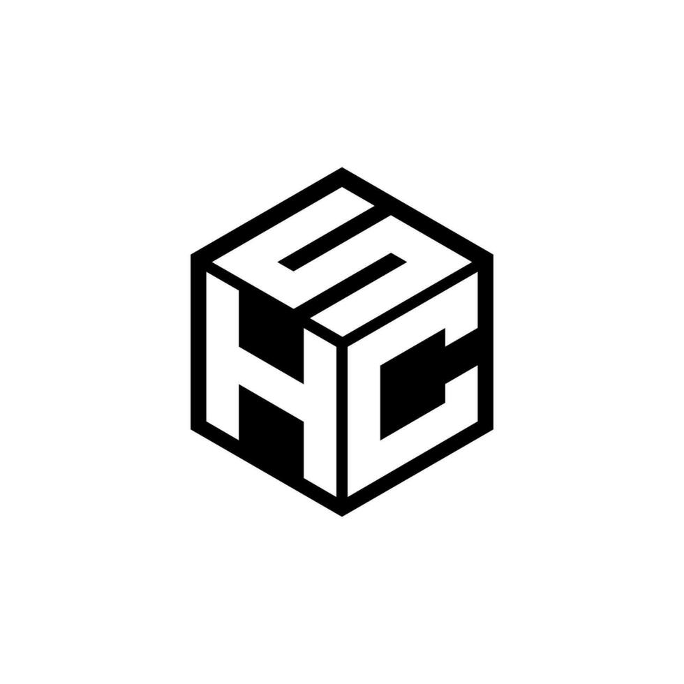 diseño del logotipo de la letra hcs en la ilustración. logotipo vectorial, diseños de caligrafía para logotipo, afiche, invitación, etc. vector