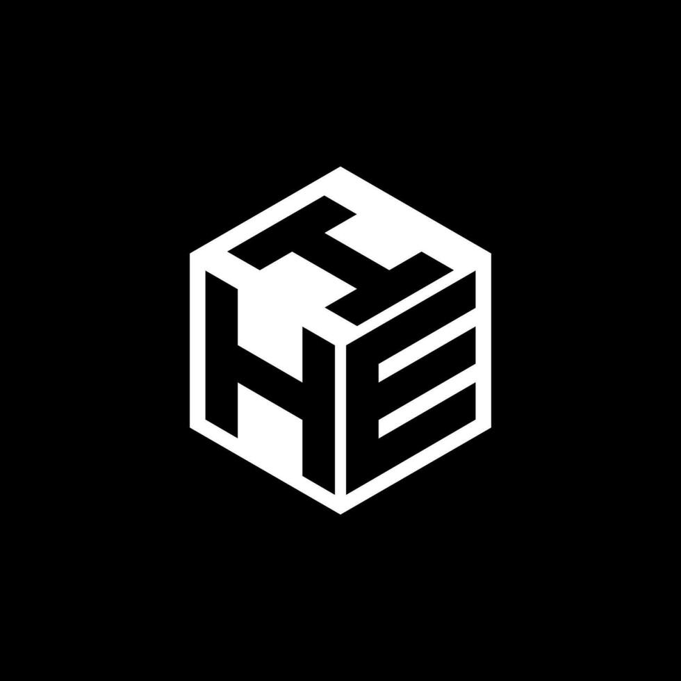 HEI letter logo design in illustration. Vector logo, calligraphy designs for logo, Poster, Invitation, etc.