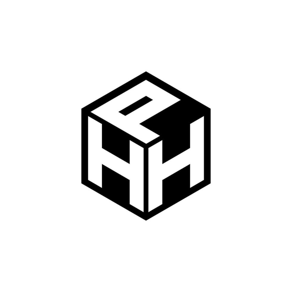HHP letter logo design in illustration. Vector logo, calligraphy designs for logo, Poster, Invitation, etc.