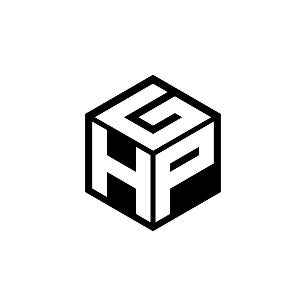 HPG letter logo design in illustration. Vector logo, calligraphy designs for logo, Poster, Invitation, etc.