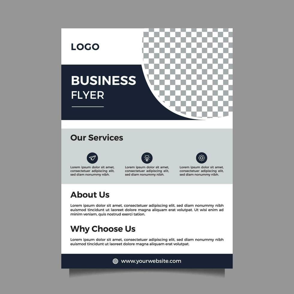 Elegant modern corporate flyer design vector