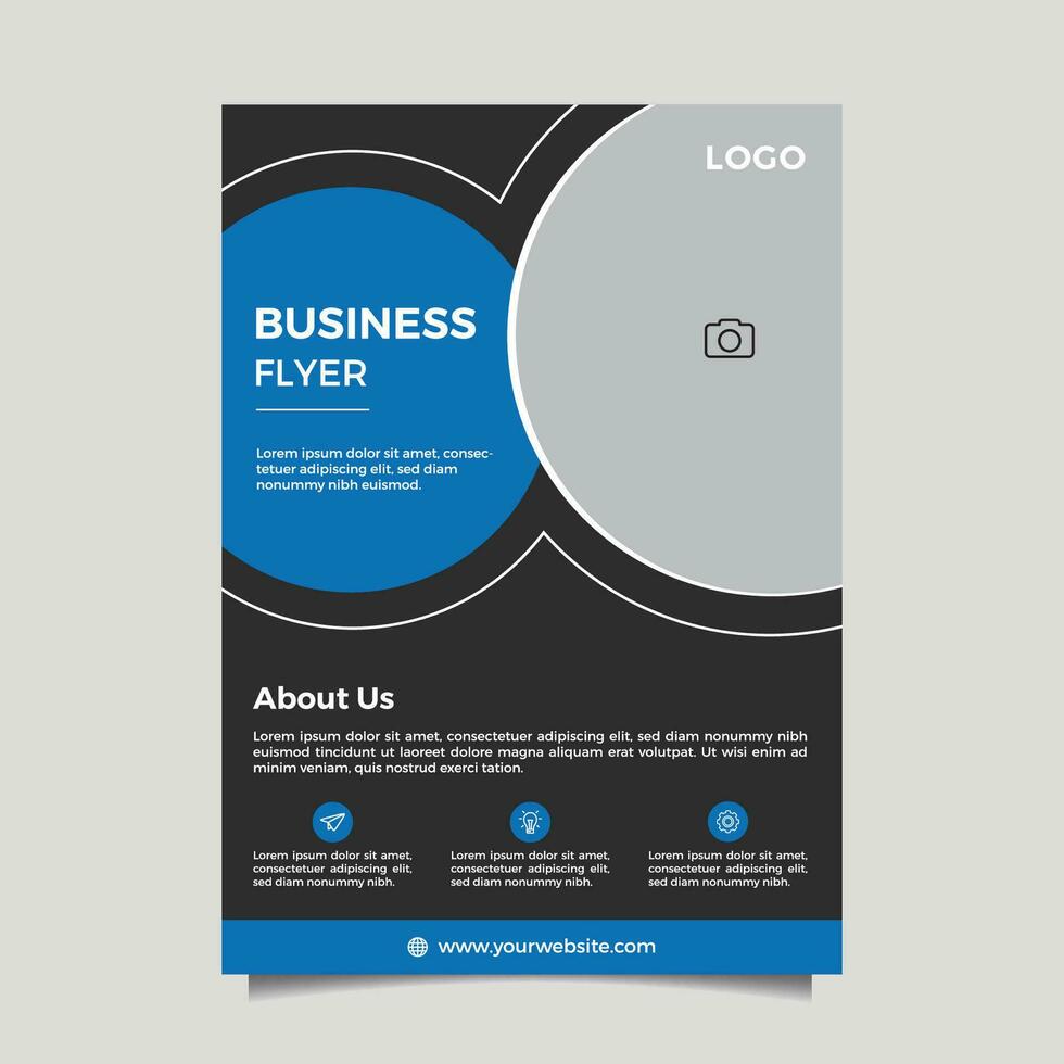 Corporate elegant flyer design template vector