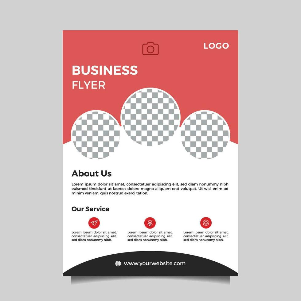 Corporate elegant flyer design template vector