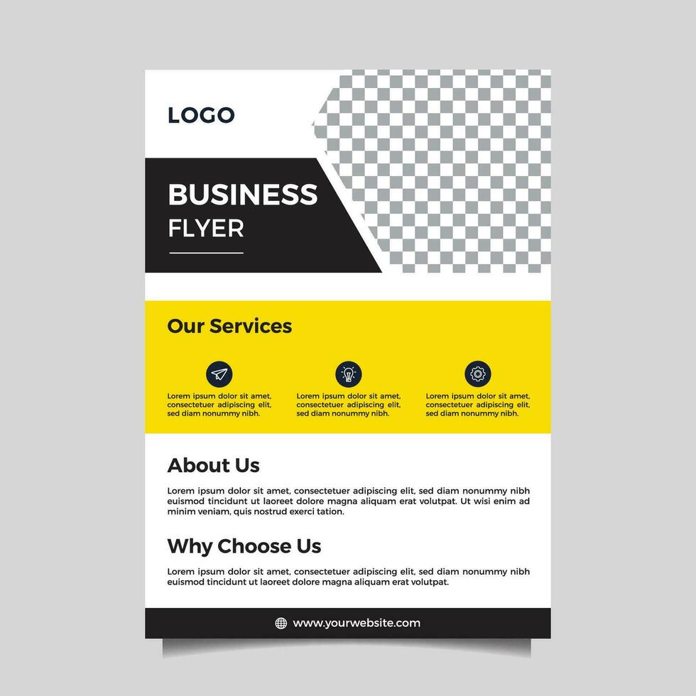 Elegant modern corporate flyer design vector