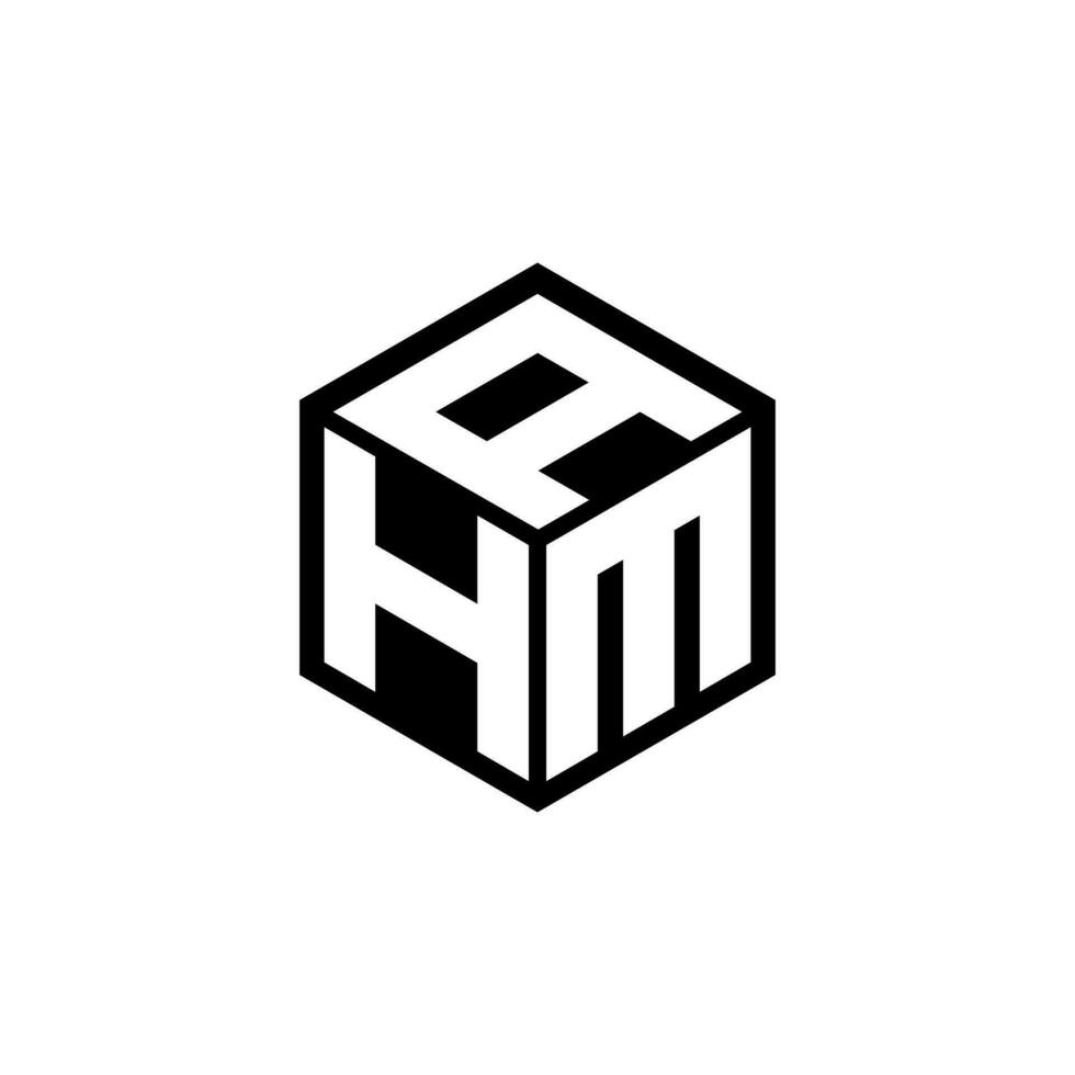 diseño del logotipo de la letra hma en la ilustración. logotipo vectorial, diseños de caligrafía para logotipo, afiche, invitación, etc. vector