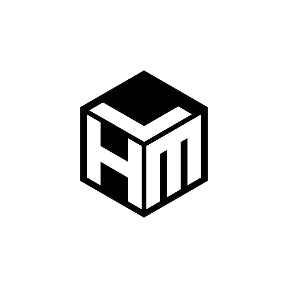 diseño de logotipo de letra hml en ilustración. logotipo vectorial, diseños de caligrafía para logotipo, afiche, invitación, etc. vector