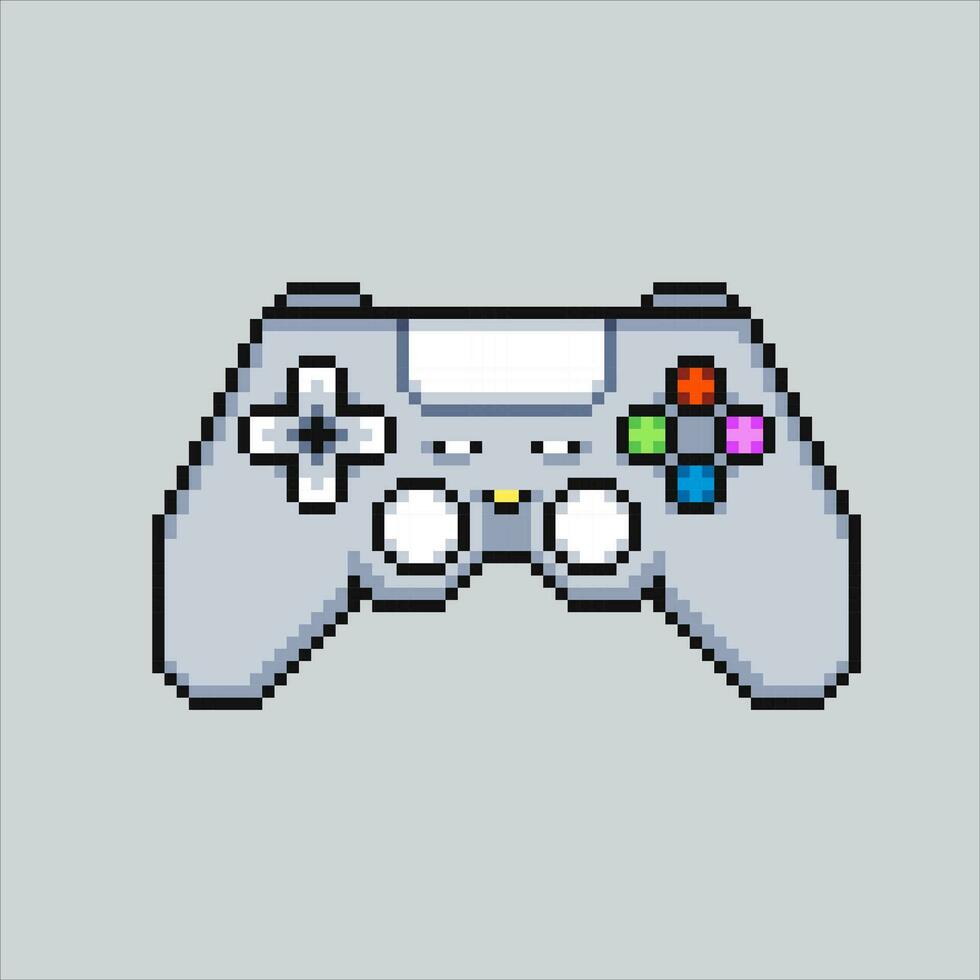 Pixel art illustration Joystick. Pixelated Joystick. Console joystick controller icon pixelated for the pixel art game and icon for website and video game. old school retro. vector