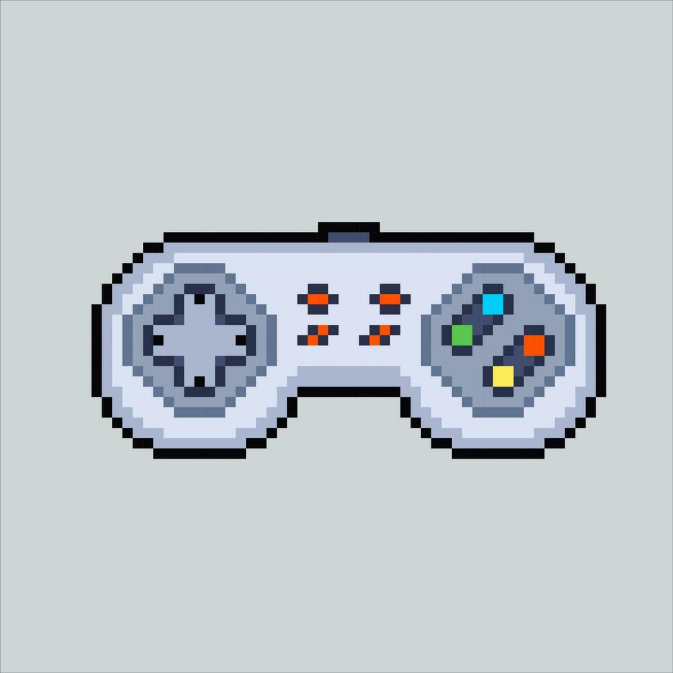 Pixel art illustration Joystick. Pixelated Joystick. Console joystick controller icon pixelated for the pixel art game and icon for website and video game. old school retro. vector